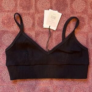 NWT Onia Longline Lounge Bra in Black XS